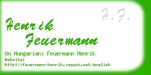 henrik feuermann business card